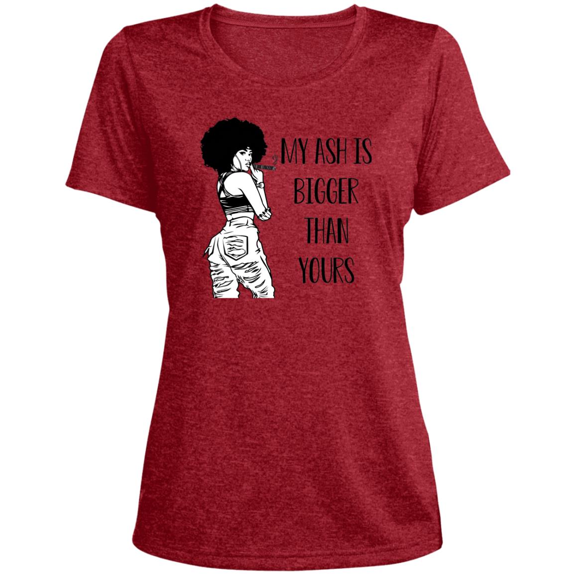 LST360 Ladies' Heather Scoop Neck Performance Tee