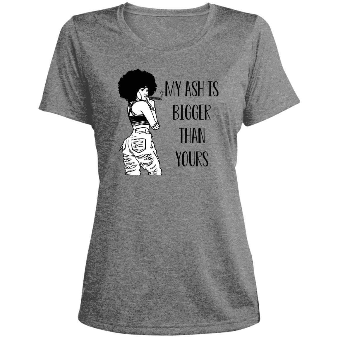 LST360 Ladies' Heather Scoop Neck Performance Tee