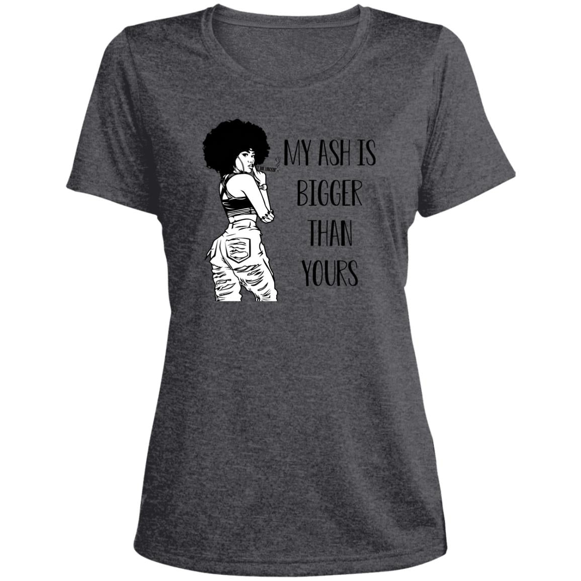 LST360 Ladies' Heather Scoop Neck Performance Tee